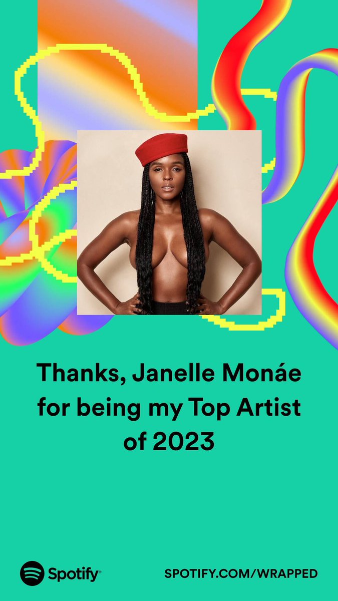 Mcharl21's tweet image. Damn skippy! Love you Queen @JanelleMonae #ageofpleasure #dirtycomputer #SpotifyWrapped xx