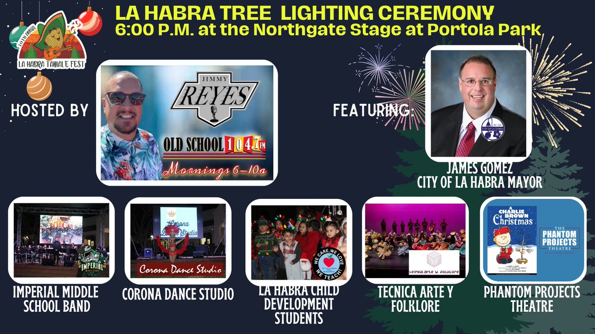 LaHabraRec's tweet photo. Saturday, December 2nd, 10AM to 8PM 
10th Annual La Habra Tamale Festival! https://t.co/jf8UqO7UdU