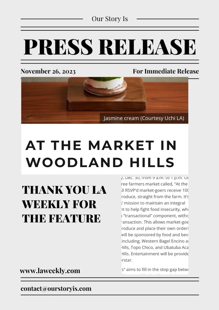 OurStoryIs_'s tweet photo. Thank you @laweekly for spreading the word about our upcoming “Party At The Market” and for believing in our mission to organically feed California! #laweekly #ourstoryis #osi https://t.co/igWP020MgQ