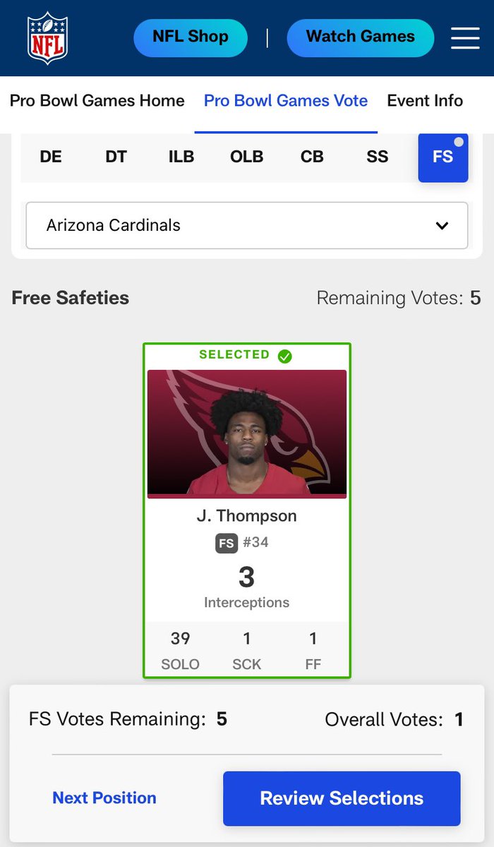OK VIKING NATION! It’s that time of year! Let’s get our guy Jalen Thompson @jt_broooo34 to the @nflprobowl ! Head on over to NFL.com and cast your vote!