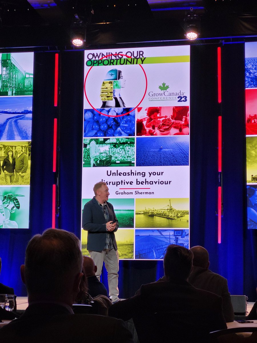 Love your message <a href="/ShermanDelux/">Graham Sherman</a> thank you for sharing your passion and story with #GrowCanada23. Your support of Ag and community is an inspiration, keep up the great work! <a href="/ToolShedBeer/">Tool Shed Brewing Company</a>