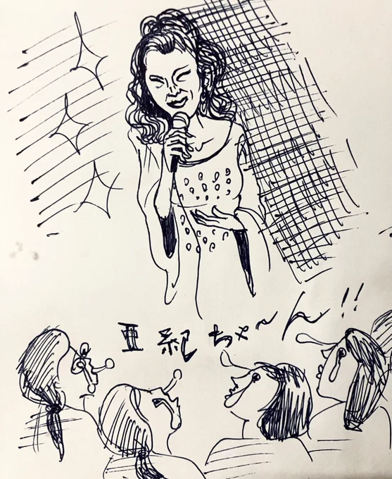昨夜から女子刑務所の八代亜紀さんの慰問コンサートの事が頭から離れず、一旦クールダウンする為描きました。 