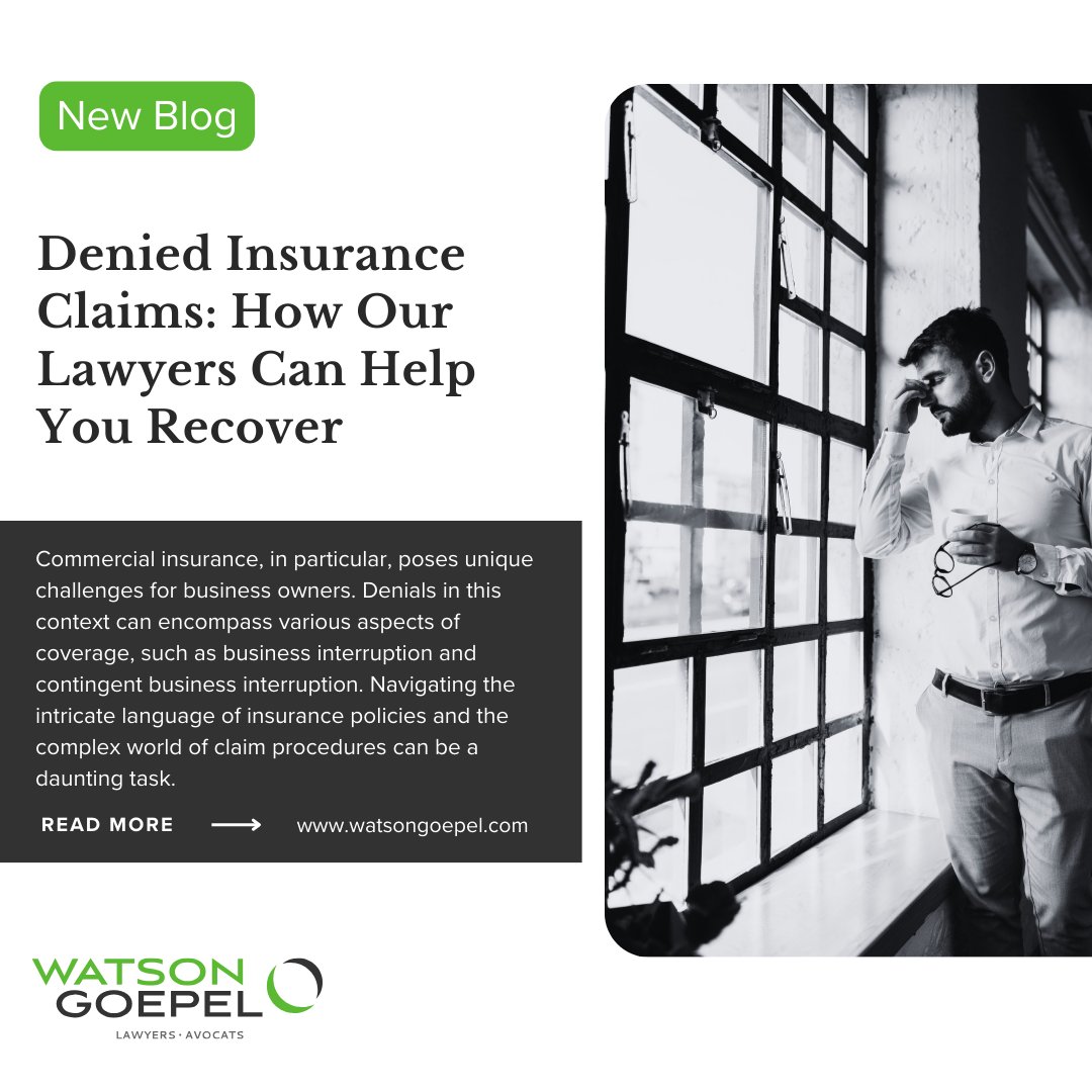 If you've had your insurance claim denied or restricted, reach out to Partner Anastase Maragos. We are here to help you navigate the complex world of insurance claims. 

Read more: bit.ly/47TsBxw

#insurancelawyers #insurancenegligence #bclegal