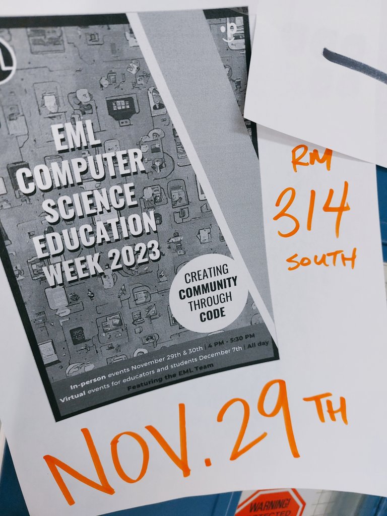 MrSchuermann's tweet photo. Excellent #PeelEML #CSEdWeek #CodeToLearn cross-curricular conversations this evening with educators from across the board. Thanks to all for building a stronger #FutureReadyPeel #MakerEd community at @PeelSchools ⚡️💡 https://t.co/36toL7Z7dt
