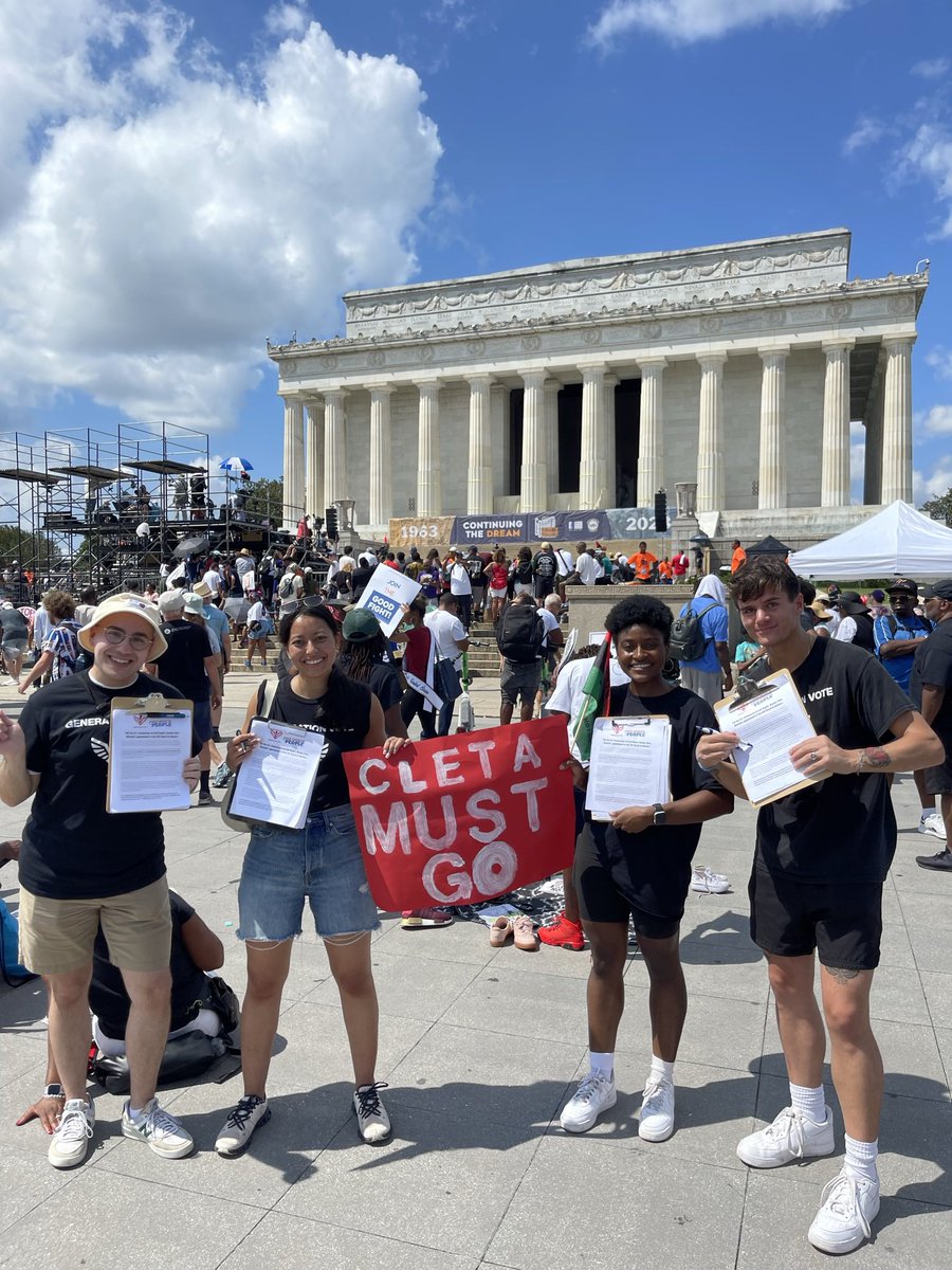 GenVoteUS's tweet image. WE WON! Youth vote suppressor &amp;amp; election denier Cleta Mitchell will not be on the EAC Board of Advisors in 2024. 

This win symbolizes a lot more than Cleta - it symbolizes young people standing up for our democracy &amp;amp; holding architects of the anti-democracy movement accountable!