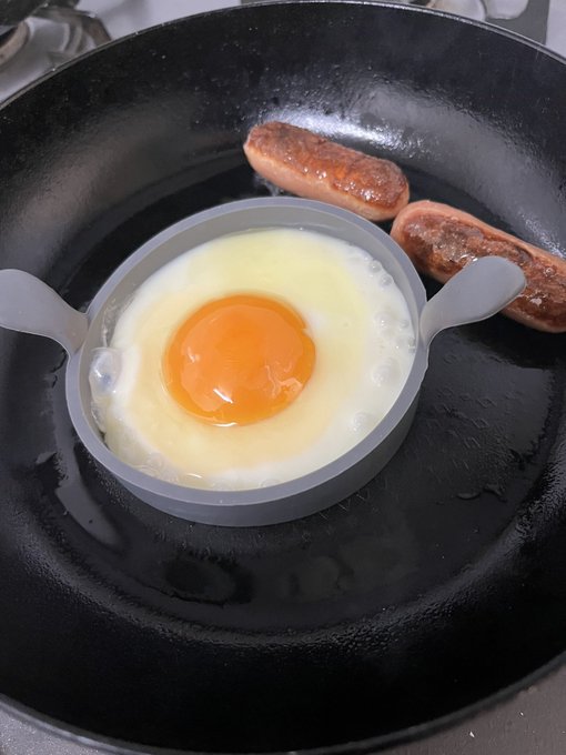 「fried egg frying pan」 illustration images(Latest)