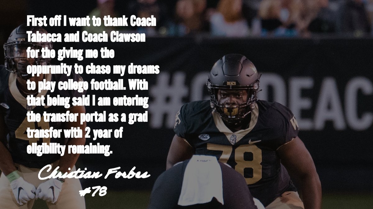 Thank you Wake Forest💛