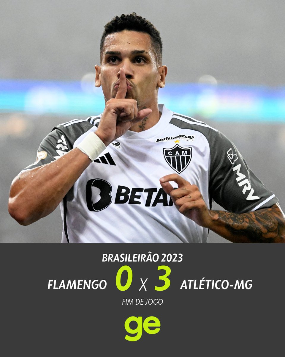 geglobo's tweet photo. Atlético-MG atropela o Flamengo no Maracanã e se mantém muito vivo na luta pelo título do Brasileirão ➡️ https://t.co/8pA554YvUn

📷 André Durão https://t.co/IWbB8BUx6c