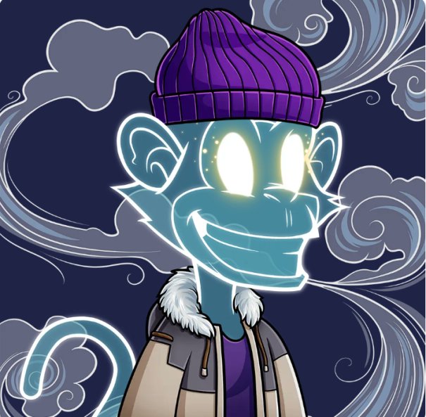 fluffybeefcake's tweet photo. @BTCMonkeys Dope mint! Lovin the chill vibes this Spirit monk is puttin out! https://t.co/VdwmVPLhCD