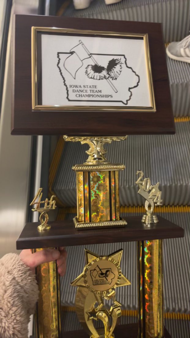 The IHS Winter Guard competed at the Iowa State Dance &amp; Drill Team Championships at Wells Fargo Arena this afternoon. They earned 4th place in their division with their Grey’s Anatomy show! Congratulations to these amazing students and coach Audrey Chambers!