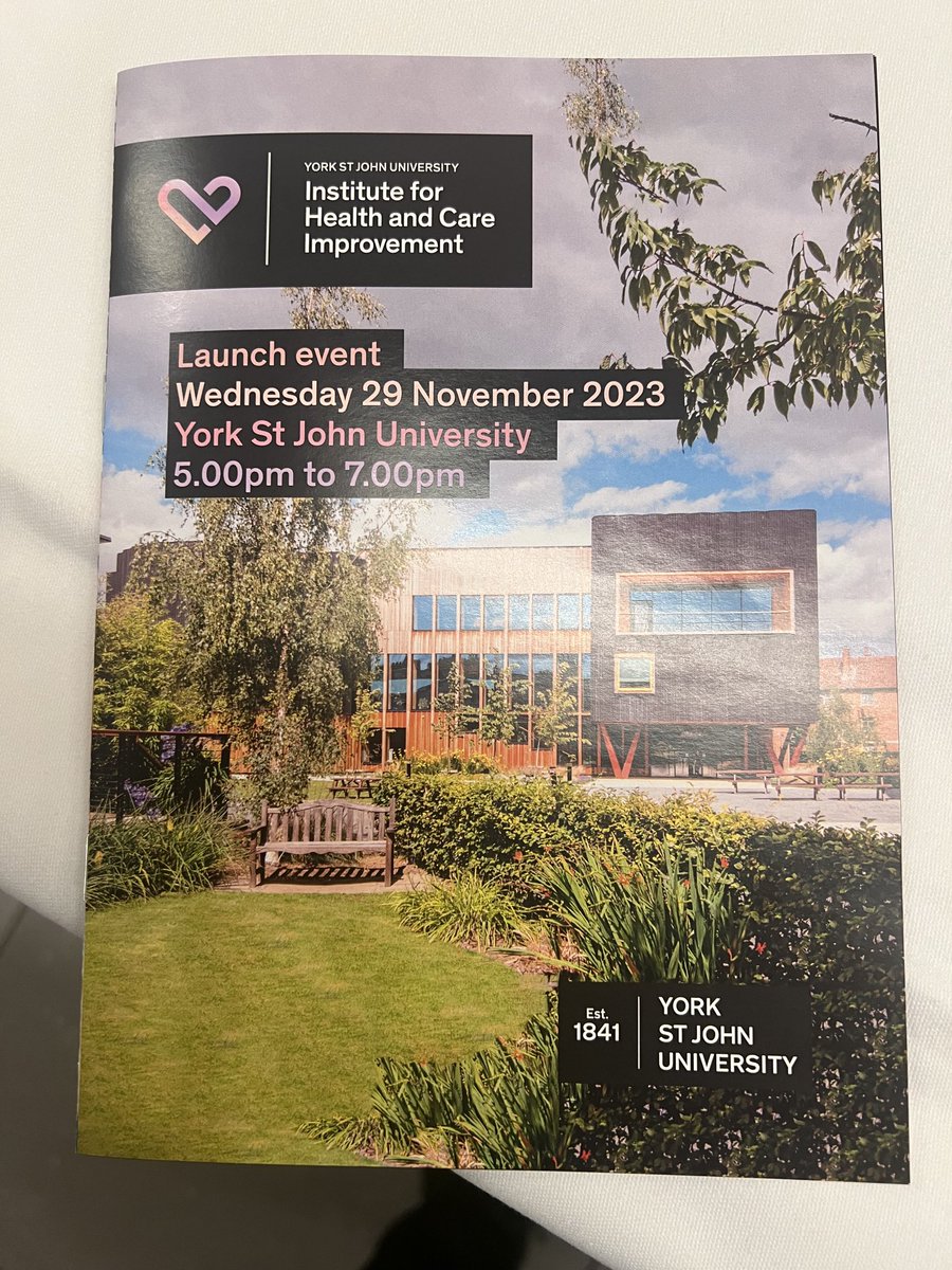 bydavidsheard's tweet photo. Great to attend with 120 invitees & to be a part of the team launching this new Institute for Health & Care Improvement at York St John University - itโs been a great two years which has flown by since joining York St John #emotionalintelligence #dementiacare #emotionsatwork https://t.co/bEvIzWmRqr