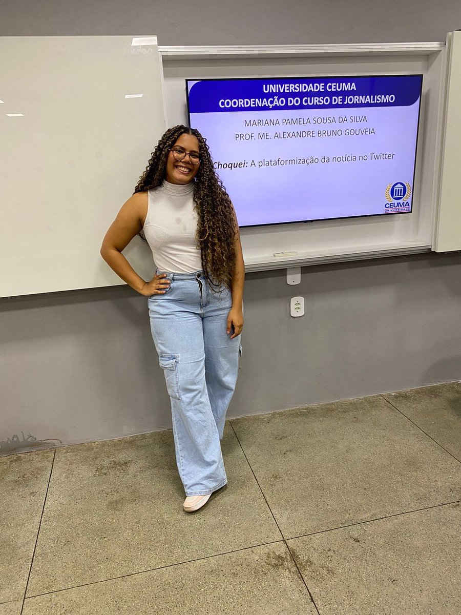 choquei's tweet photo. 🚨BRASIL: A estudante Pamela Sousa, de São Luís, no Maranhão, faz TCC com tema sobre a @choquei e é aprovada na Universidade Ceuma, no curso de Jornalismo. https://t.co/sZW0jnokB7