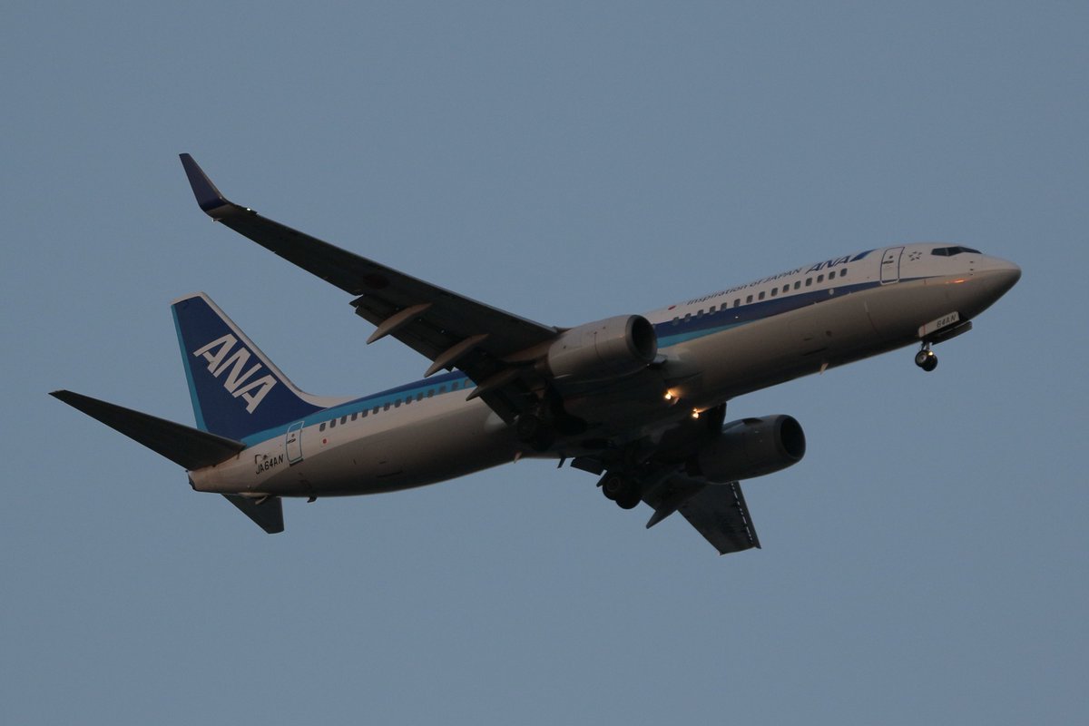 princessarete's tweet photo. 昨日の分は以上でございます。
お付き合い頂きありがとうございました。

#全日本空輸
#NH626
KOJ-HND（鹿児島ー羽田）
#JA64AN
#Boeing737-881 https://t.co/K8RsvIXmM8