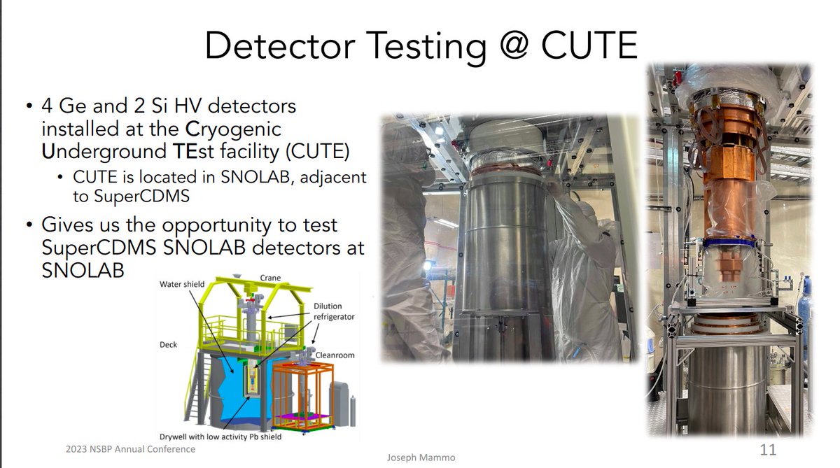 SuperCDMS (@supercdms) on Twitter photo Joseph Mammo from <a href="/usd/">University of South Dakota</a> gave an overview of the SuperCDMS SNOLAB experiment <a href="/NSBPInc/">NSBP, Inc.</a> 2023 Annual Conference <a href="/KnoxConvCenter/">Knoxville Convention Center</a> Knoxville, Tennessee. His talk covered the motivation, science goals, and current status of the experiment. Joseph Mammo from <a href="/usd/">University of South Dakota</a> gave an overview of the SuperCDMS SNOLAB experiment <a href="/NSBPInc/">NSBP, Inc.</a> 2023 Annual Conference <a href="/KnoxConvCenter/">Knoxville Convention Center</a> Knoxville, Tennessee. His talk covered the motivation, science goals, and current status of the experiment.