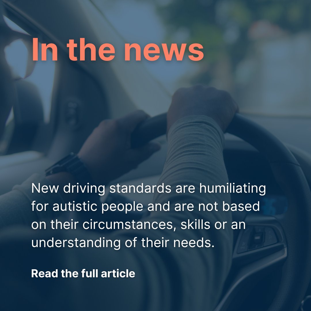 New Assessing Fitness to Drive standards listed autism as a medical condition impacting a person's driving ability, which we believe is humiliating and discriminatory.

Read more from APS CEO Dr Zena Burgess on <a href="/abcnews/">ABC News</a>: ow.ly/SpVA50QcJ1o