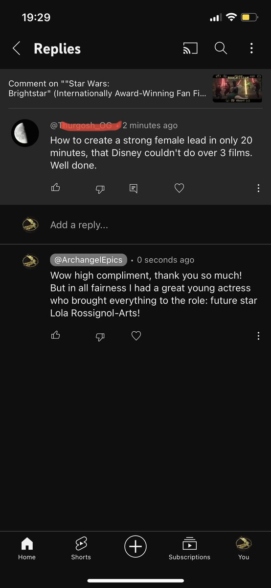 ArchangelEpics's tweet photo. Wow comments like this have been coming all day! So grateful! Go check it out for yourself: "Star Wars: Brightstar" (Internationally Award-Winning Fan Film)
https://t.co/Agn9cDb4xj  #starwars #rey #jedi #strongfemalelead https://t.co/EccYFZMHxQ