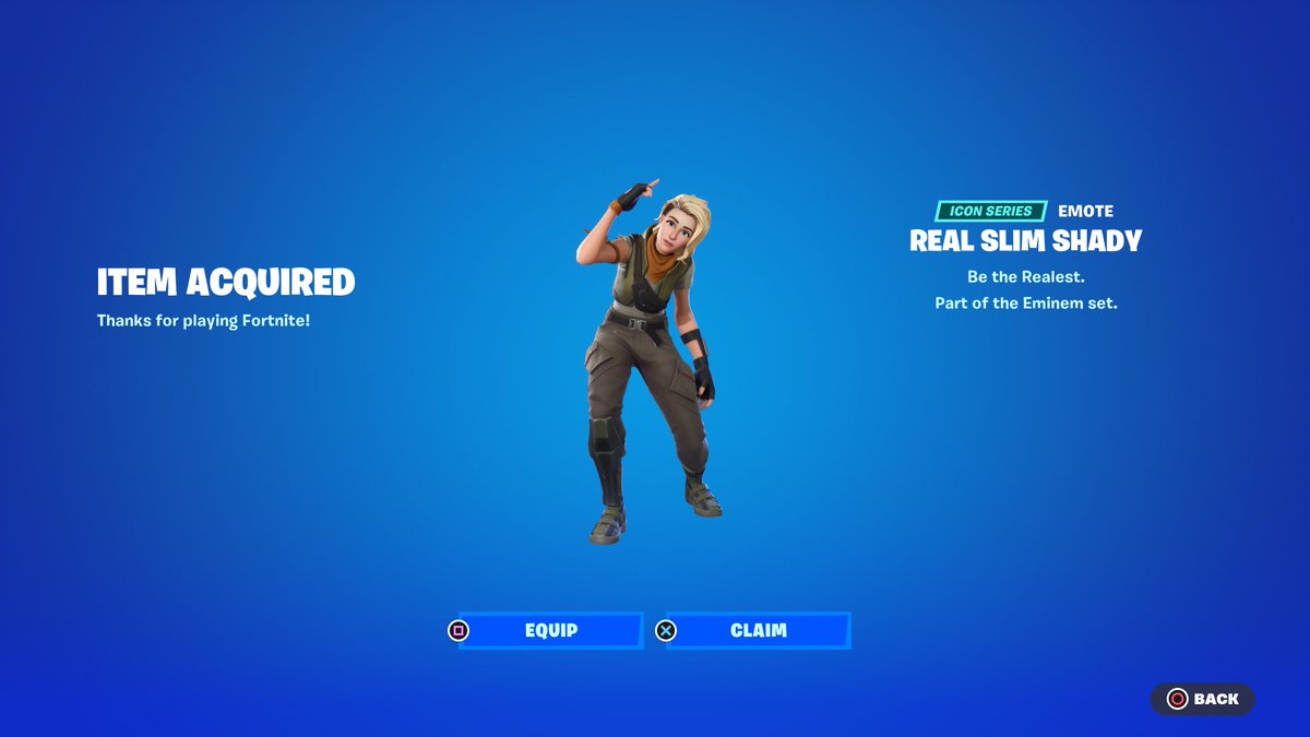 Fortnite Eminem Skin Giveaway 

To Enter: 
❤️♻️ LIKE &amp; RETWEET
📲 FOLLOW @ForkniteStatuss 
🔗 COMMENT “DONE”