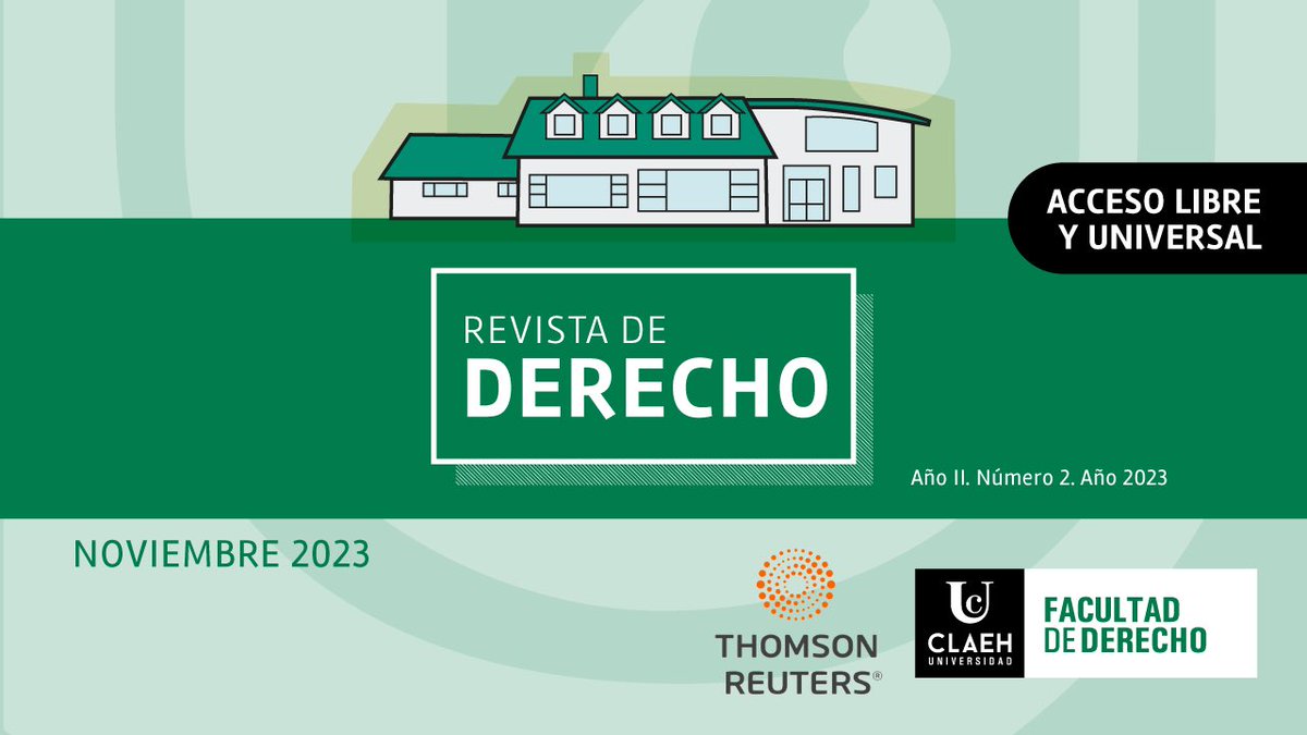 mariana_blengio's tweet photo. YA en LÍNEA c ACCESO LIBRE y UNIVERSAL tenemos el número 2 de la Revista de Derecho @derechouclaeh 
Gracias a los 18 autores q comparten sus aportes académicos y a árbitros y colaboradores del equipo de dirección ! Vamos por la convocatoria 2024 !!! https://t.co/lGVv3pV0Ho https://t.co/y47eDjhCak