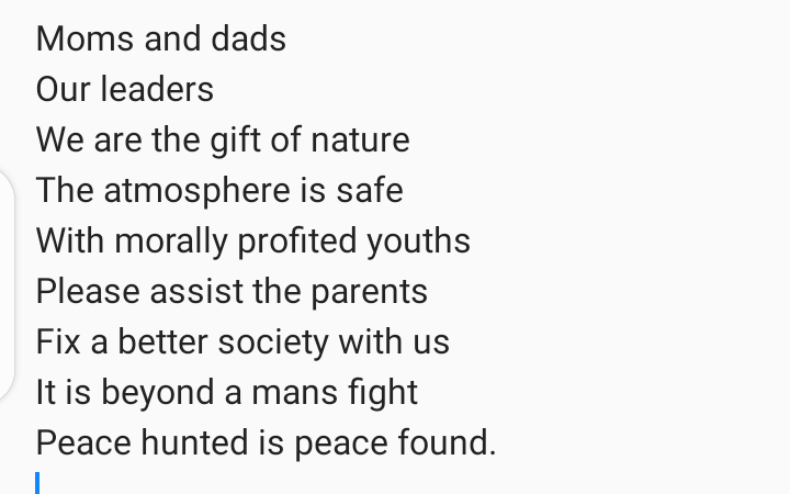 #poetrytwitter  #creativewriter #fictioner 
This is to our leaders and careless parents.