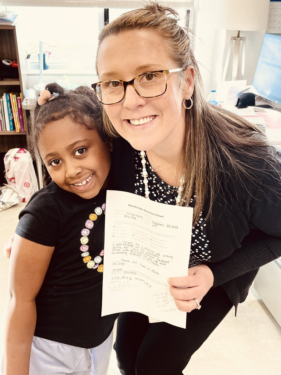 This sweet 2nd grader earned a Positive Behavior Referral today! We can teach students how to read, we can help them learn math facts, but excellent manners are taught at home!! Way to go kiddo! #watchus #missmanners @FCPSTrailblazer