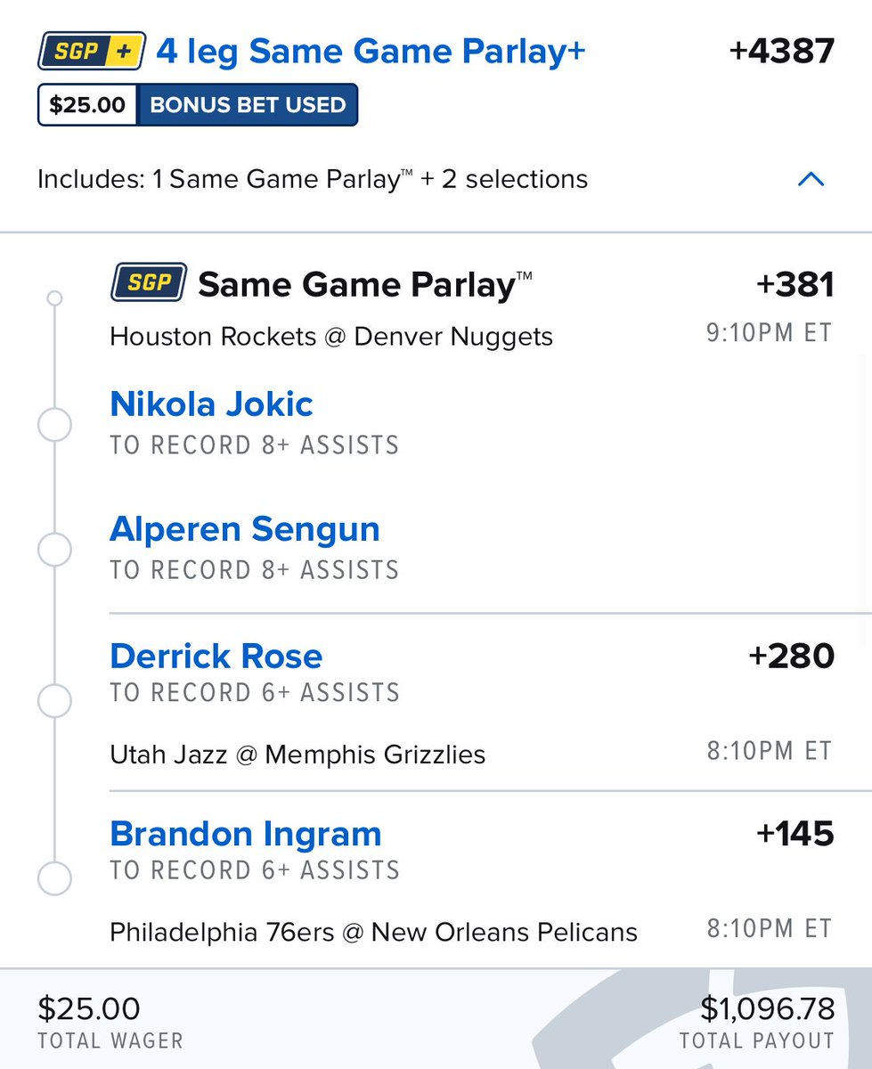 FantasyGenius4U's tweet image. Used a free bet on this long shot, this would be a .5u play for me but I had a 1u free bet so just rode that 🙏🏼