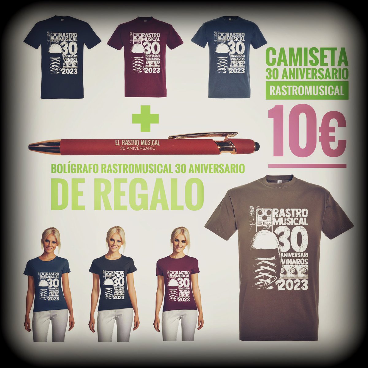 Pues sí, ya son 30 años de tienda. Y lo celebramos con estas camisetas chulísimas!