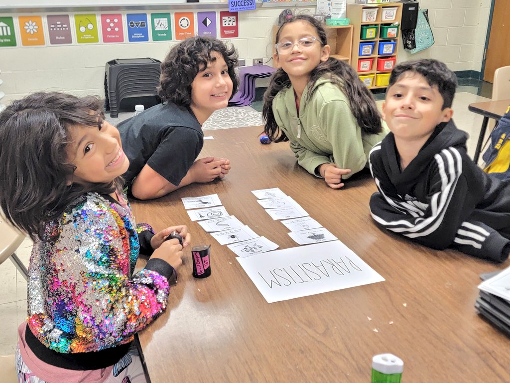 TimberwolvesGT's tweet photo. Third grade Great Thinkers successfully matched and sorted different symbiotic relationships before diving in to a symbiosis mini research assignment! 🏞️
@NISDGTAA @NISDLinton #WhyGT #NorthsideGT #RootEdLinton #NISD https://t.co/WIr7xbp15E