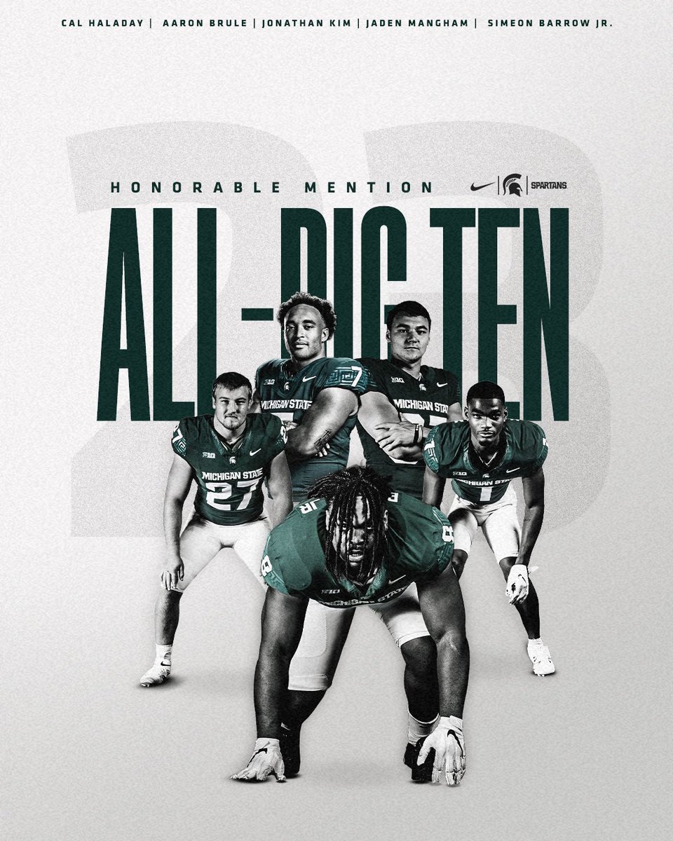 Congratulations to our guys on the Defensive/Special Teams All-Big Ten Honorable Mention team! #GoGreen