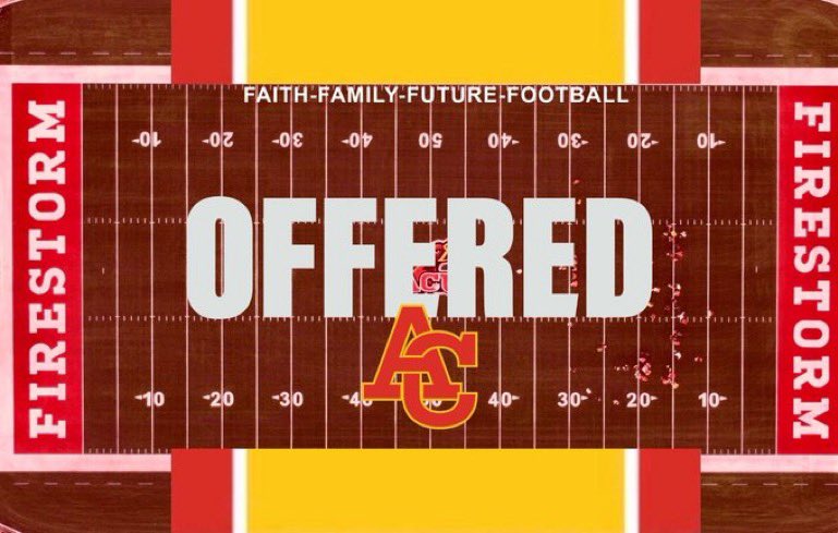 After a great conversation with @coachtwill88 Im blessed to receive an offer and continue my academic and football career at Arizona Christian University.