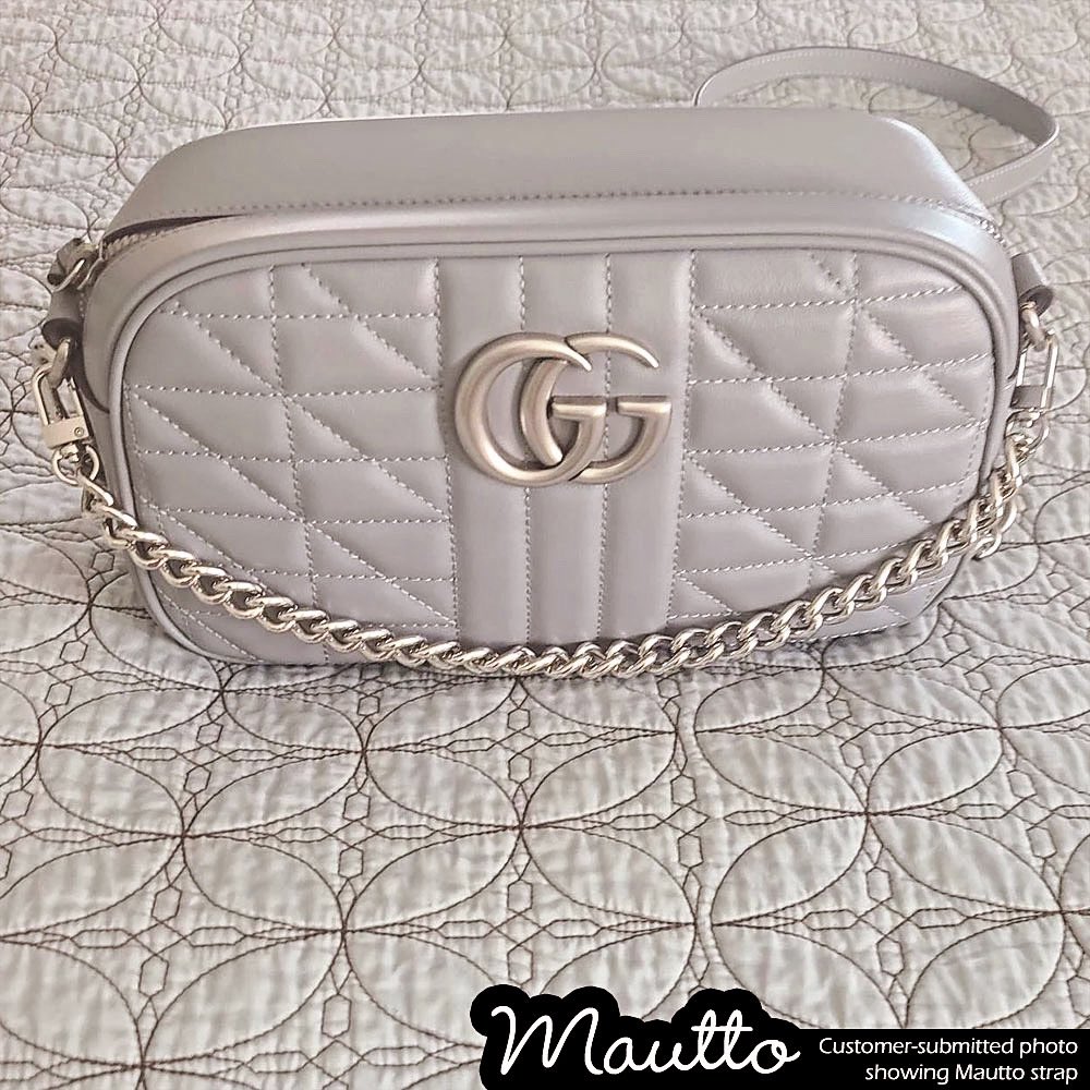MauttoStraps's tweet image. Customer-submitted photo showing Mautto strap attached to their Gucci bag. "Beautiful chain/top handle for my bag. The craftsmanship, advice, and customer service were great as always." -Claire. Reconnect with your bag: mautto.com/products/large… #tophandle #chainstrap #guccistrap