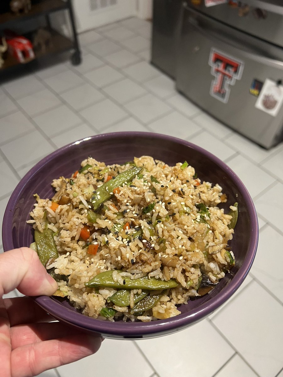 cuddlight's tweet image. Vegetable medley fried rice @dwinger2003 @reidwinger