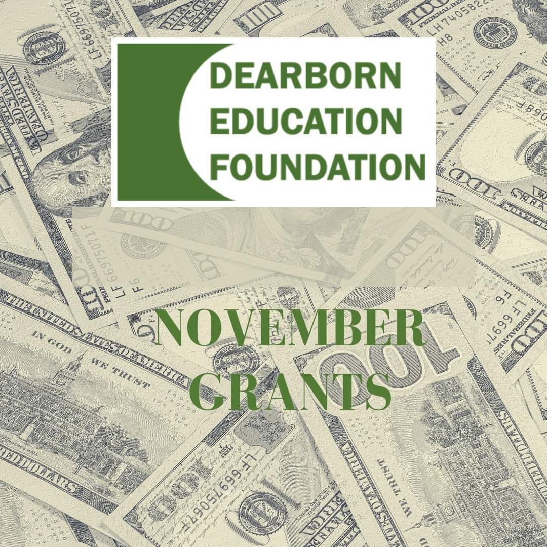 Grant requests for November totaled $16,928.15, of that $8,822.95 was given out to fund a play kitchen, legos, dolls, dry erase boards, markers, bmx steam kits, budget challenge program, art materials, flexible seating, audiobooks and art supplies for the district wide art show.