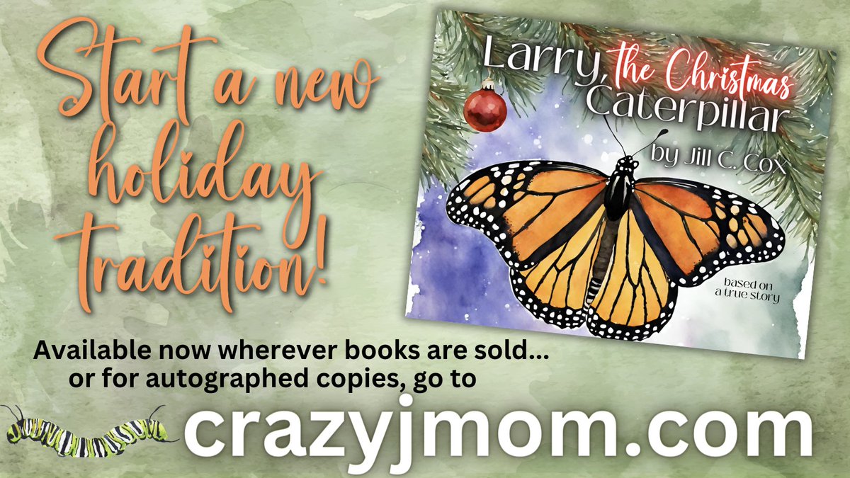 Curious? Read the reviews on crazyjmom.com! A big thanks to Brannon Howse of @WVWOnline  for promoting it on his show last night! 

#LarrytheChristmasCaterpillar #Crazyjmom