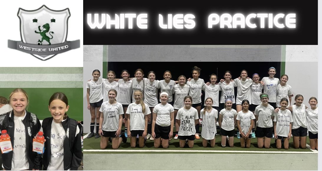 WSU2011ELITE's tweet image. Fun white lies practice with the u13 girls teams #santaknows