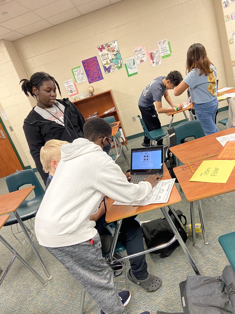Escape room test review was a huge success!  Thanks to Rebecca Farnham for setting it up!  <a href="/CardiffColts/">Cardiff Junior High</a> #6thgrade #SocialStudies