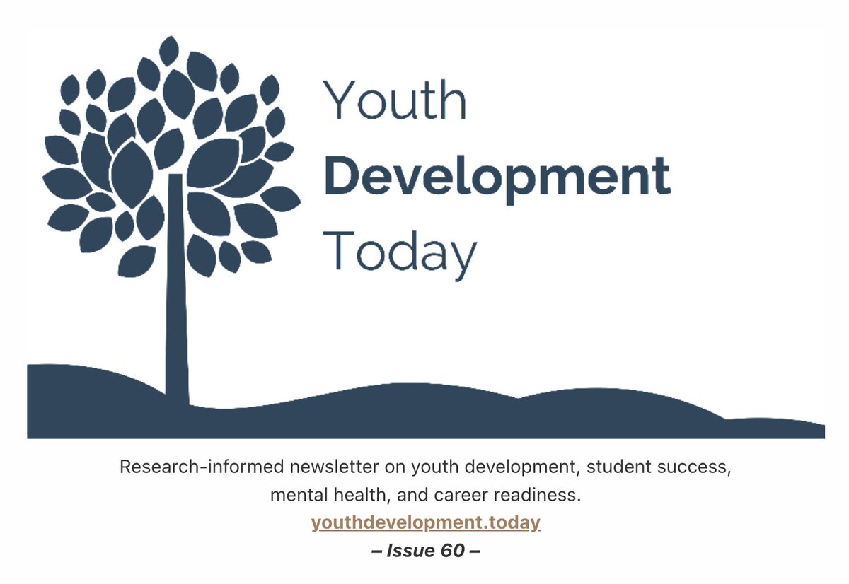 The latest issue of #YouthDevelopment Today features resources that will be of interest to #parents and educators alike: raising healthy strivers, teaching #gratitude, and resources on how to ensure digital thriving.

More here: lnkd.in/dq4BG9AJ