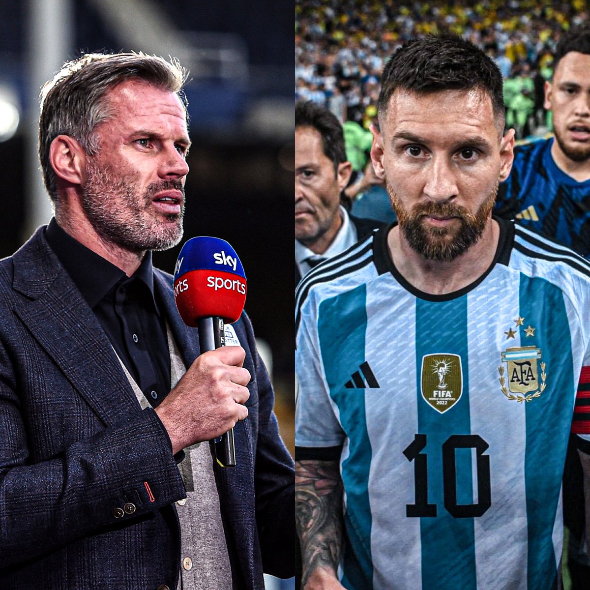 “Nunca hubo discusión y Cristiano Ronaldo no fue cercano a Messi de ninguna manera. Ronaldo es uno de los mayores goleadores de la historia, pero Messi es el mejor jugador de la historia.

Esto demuestra que no tengo prejuicios, y aunque me llamó burro, sigo eligiendo a Messi”.