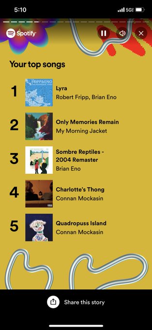 me vs my spotify wrapped 😭😭😭😭😭 https://t.co/cTe6biSNTF