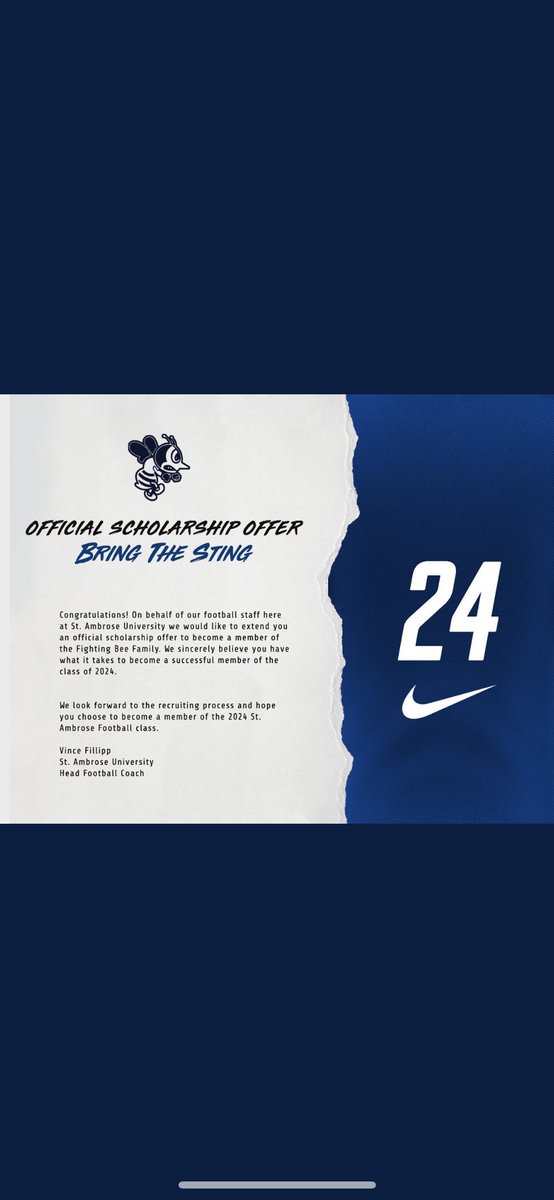jsnow2024's tweet photo. After a great phone call with @SAU_CoachQ I’m excited to announce I’ve received my 6th scholarship! @TheStrengthU @PlayBookAthlete @NCSA_Football @CoachJWellsNCSA https://t.co/G0AUi30g3m