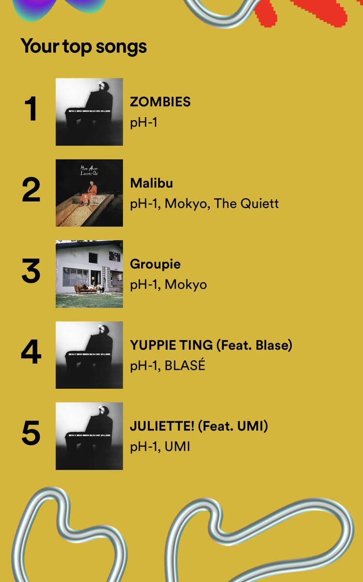 Viicks_0617's tweet photo. @ph1boyyy  My Top Artist was you and Top songs were by you!!🧡🔥hopefully I get to see on the next tour!😉 https://t.co/3x519jqVs1