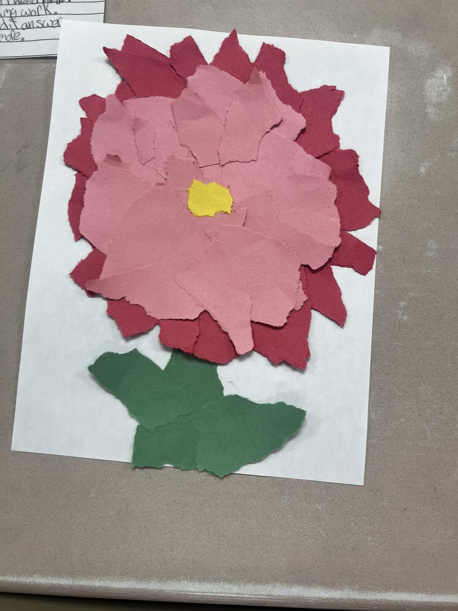 MrsS5th's tweet photo. Day 3 of building our hand muscles and fine motor skills up for handwriting, we created torn paper art. https://t.co/mwyBEcvJOW