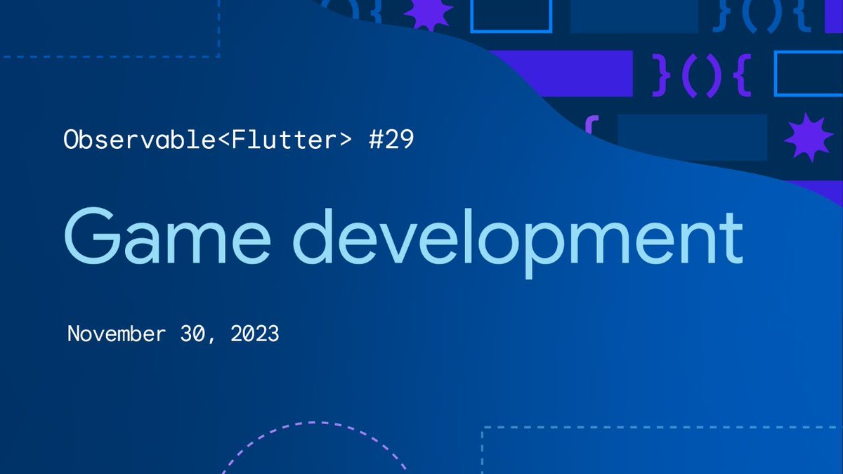 ⏰ Join us as @craig_labenz goes live on #ObservableFlutter to dive into the world of game development! → goo.gle/46BKteX 🧟 Watch as he makes strides in crafting his infinite zombie shooter game.