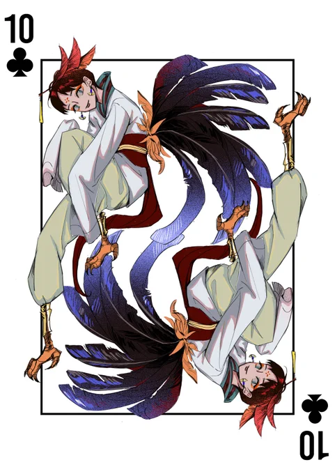 yo look at my school project  I had to illustrate some playing cards and print it