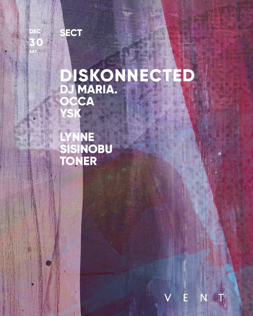 【世界が注目する東アジアの要Organik Festivalを率いるテクノ・コレクティブSmoke Machineの中核Diskonnected】 

t.livepocket.jp/e/vent_20231230 

台湾地下テクノシーンの立役者として、Berghainなどの名門クラブでDJを披露してきた現行シーンのトレンドセッターがOCCA/YSK主催のSECTの舞台に登壇！