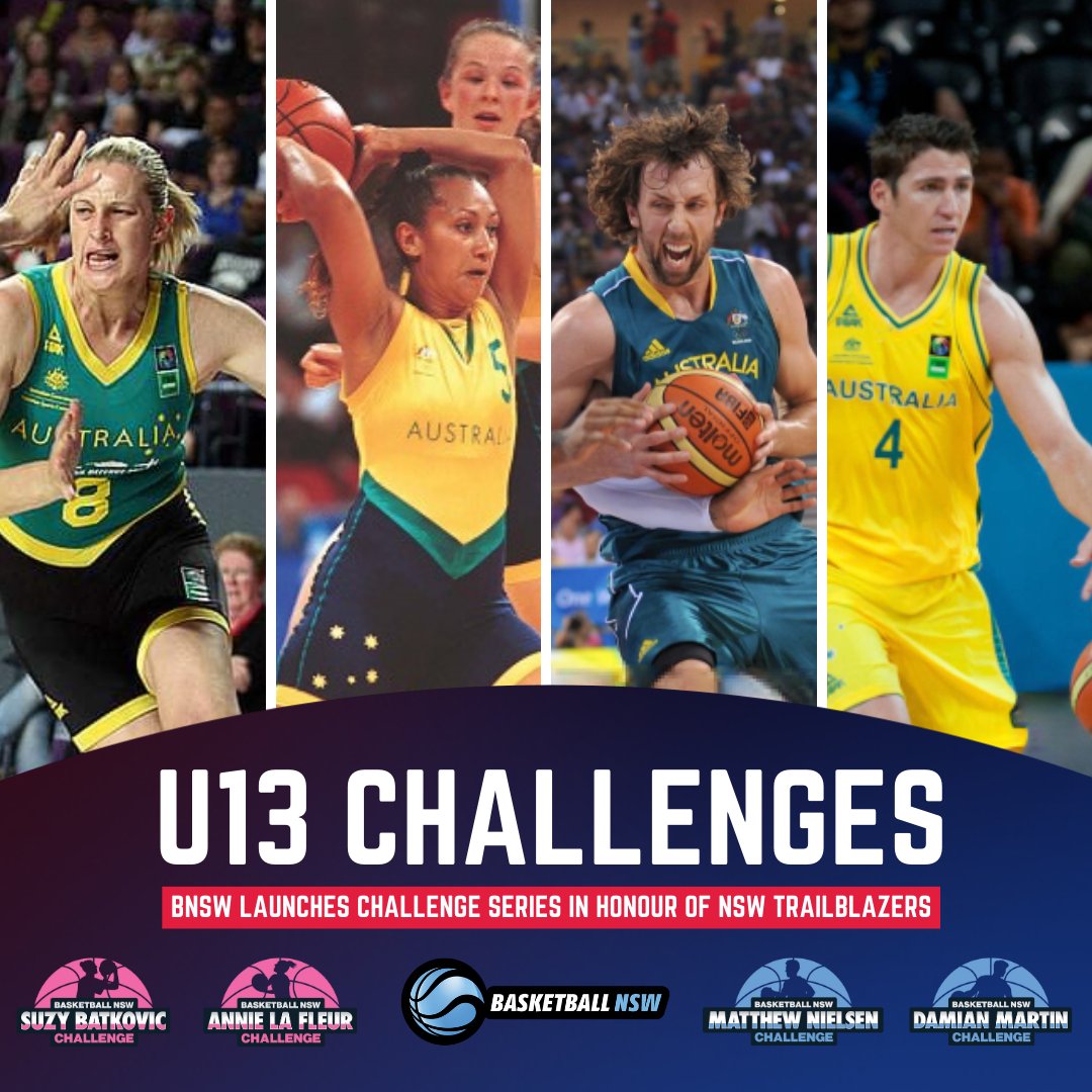 BNSW has unveiled a thrilling lineup of 2024 ‘Challenges’ aimed at nurturing young talent in the U13 age group 🏀

With each Challenge named after a NSW trailblazer, the 4 unique opportunities carry a mission to develop young players' skills. #WeAreNSW

➡️ bit.ly/BNSW-Challenges