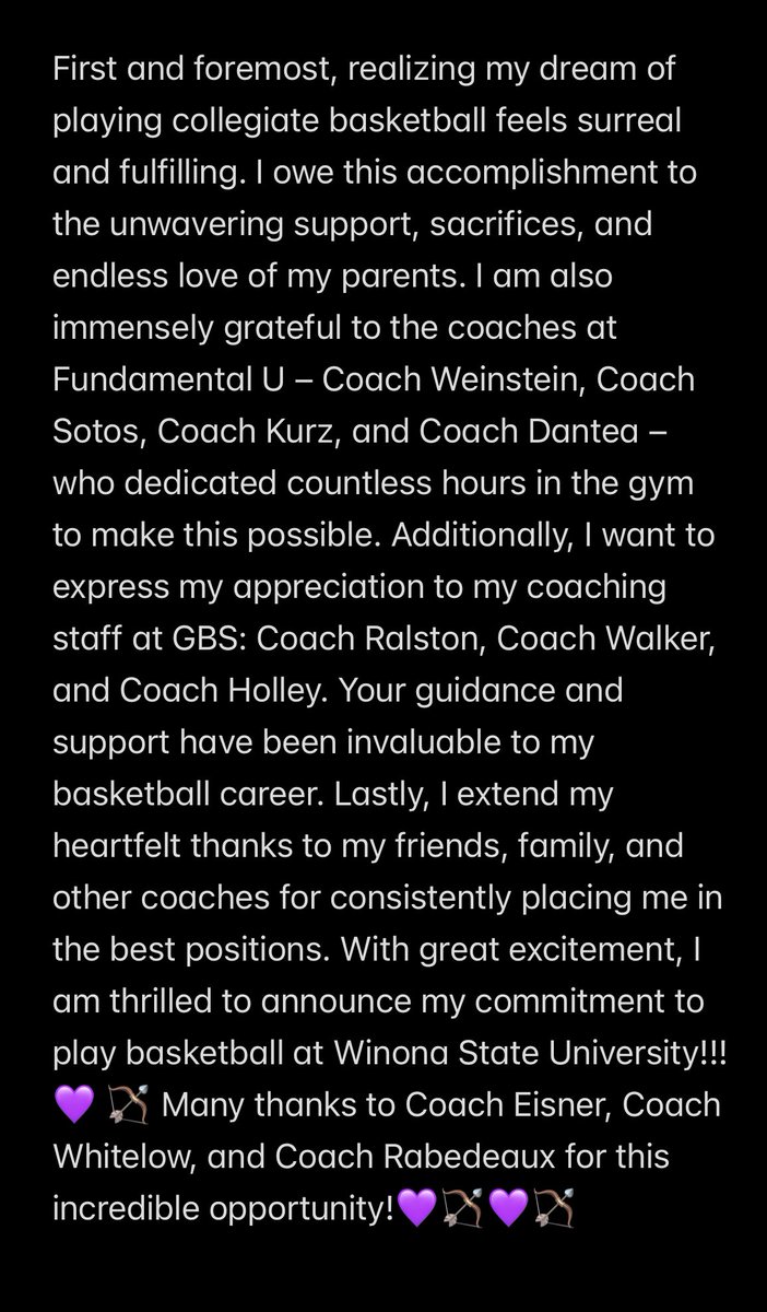 1000% committed💜💜
<a href="/WinonaStateMBB/">Winona State Men's Basketball</a> <a href="/mikeweinstein55/">Michael Weinstein</a> <a href="/TitanBoysHoops/">Glenbrook South Boys Basketball</a> <a href="/FundamentalUA/">Fundamental U</a>
