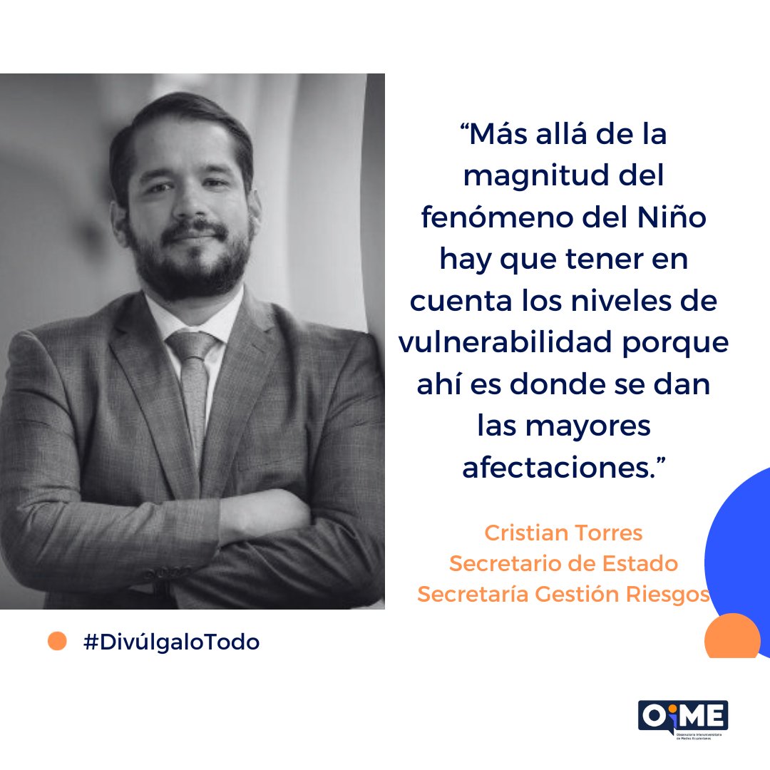 majozabalav's tweet photo. 🌐@cetorresb, Secretario de Estado de Secretaría Gestión de Riesgos, nos insta a considerar la vulnerabilidad más allá de la magnitud del Fenómeno del Niño. Sus palabras resaltan la importancia de proteger a las comunidades más susceptibles. #DivúlgaloTodo #FenómenoDelNiño https://t.co/0zOcR8KwMJ