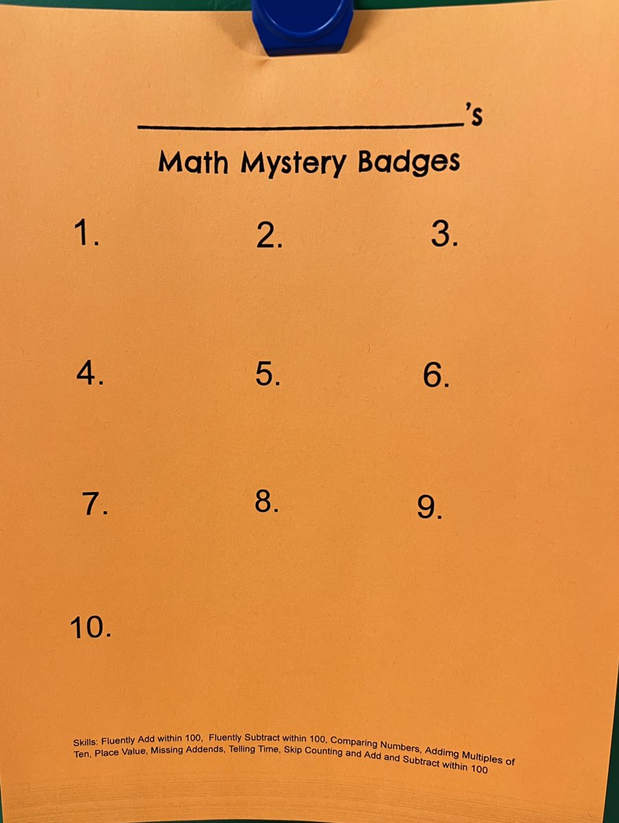 Students can’t wait to solve a math mystery and earn a math badge! Can they solve all ten before Winter Break? @KipElem @DPS109
