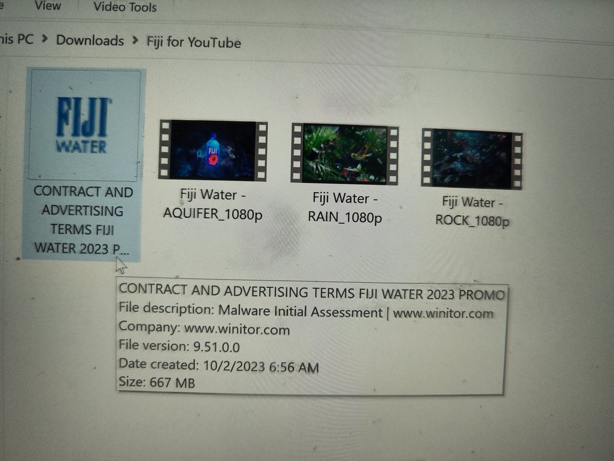 SiakaBillionn's tweet image. This was in a zipped folder from @FIJIWater  as a partnership contract on my email inbox it happened to be a Malware. I never clicked it. I just pointed my mouse at it. 

#malwareremoval #Sponsorship #contentcreators