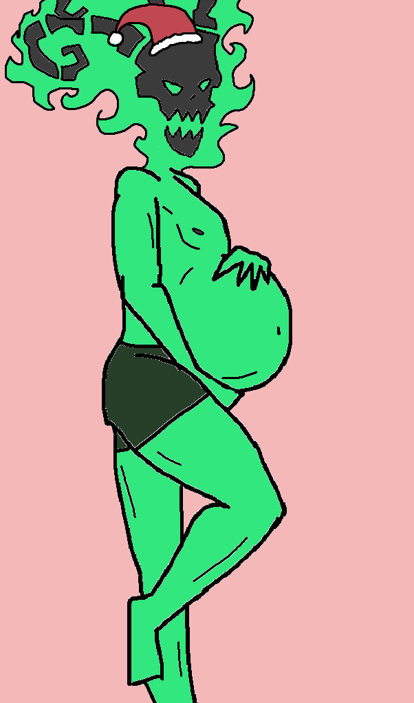 PregnantThresh's tweet photo. Me when I woke up today 🥵😈

Felt cute 💚 https://t.co/AxBapySKug